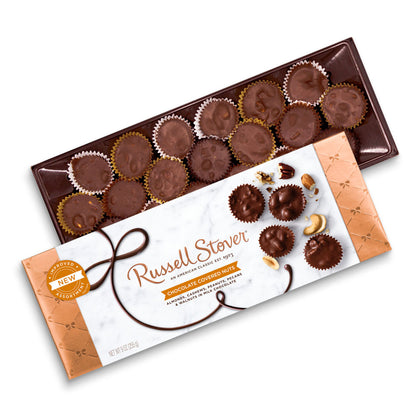 Russell Stover Chocolate Covered Nuts Holiday Box, 9oz