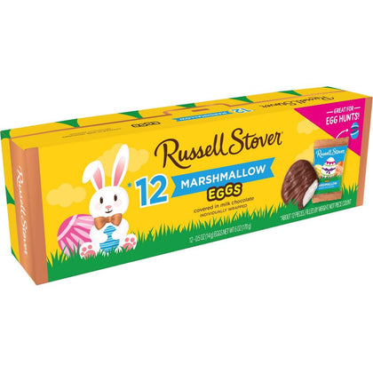 Russell Stover Easter Marshmallow Egg Crate, 6oz/12ct