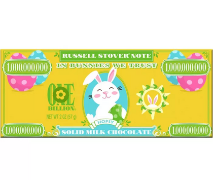 Russell Stover Solid Milk Chocolate Million Dollar Bill, 2oz