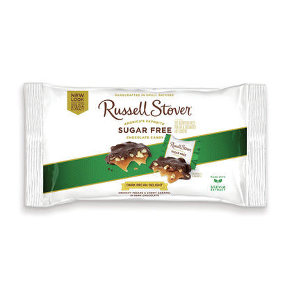 Russell Stover Sugar-Free Dark Chocolate Pecan Delights, 10 Oz