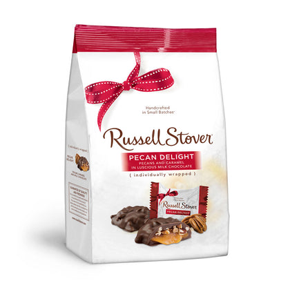 Russell Stover Pecan Delight, Pecans and Caramel in Milk Chocolate, 16.1oz