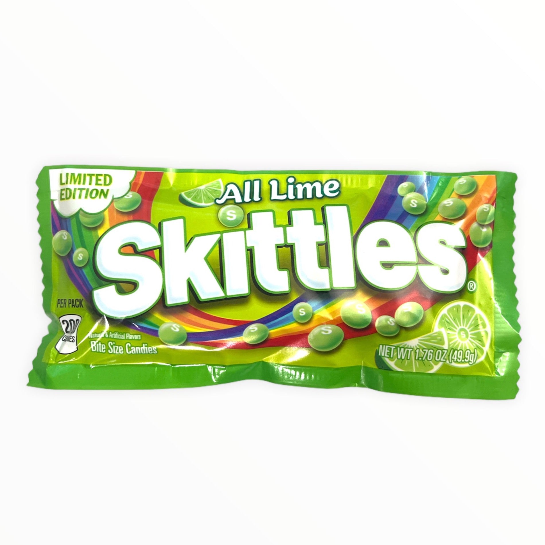 Skittles All Lime, Limited Edition, 1.76oz
