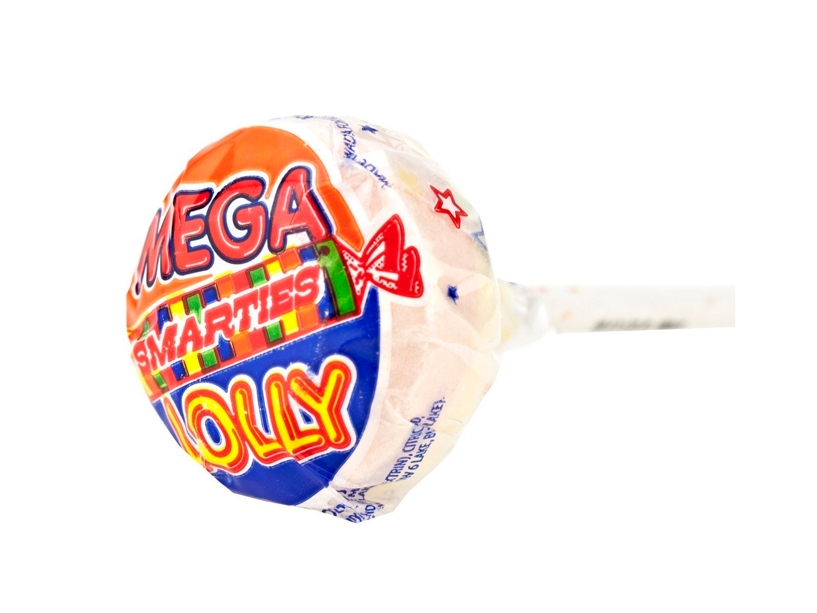Pack of 6, Smarties Mega Lolly, 1.1oz