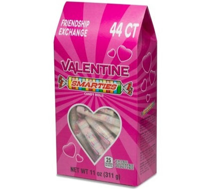 Smarties Valentine Friendship Exchange Candy Roll, 11 Oz., 44 Count