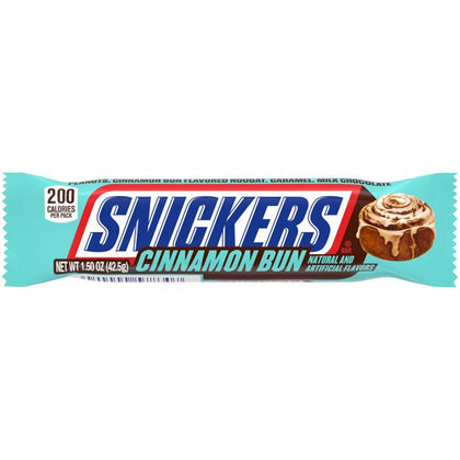 Snickers Cinnamon Bun Chocolate Candy Bars, 1.5 oz