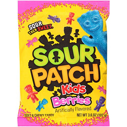 Sour Patch Kids, Berries Flavors, 3.6oz