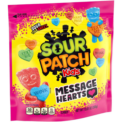 Sour Patch Kids Valentine's Message Hearts, 13.01oz