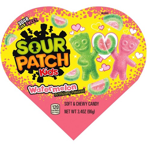 Sour Patch Kids Valentine's Watermelon Heart - 3.4oz