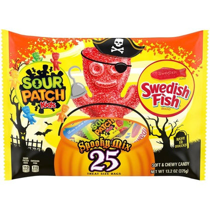 Sour Patch Kids & Swedish Fish Spooky Mix, 25ct, 13.2oz