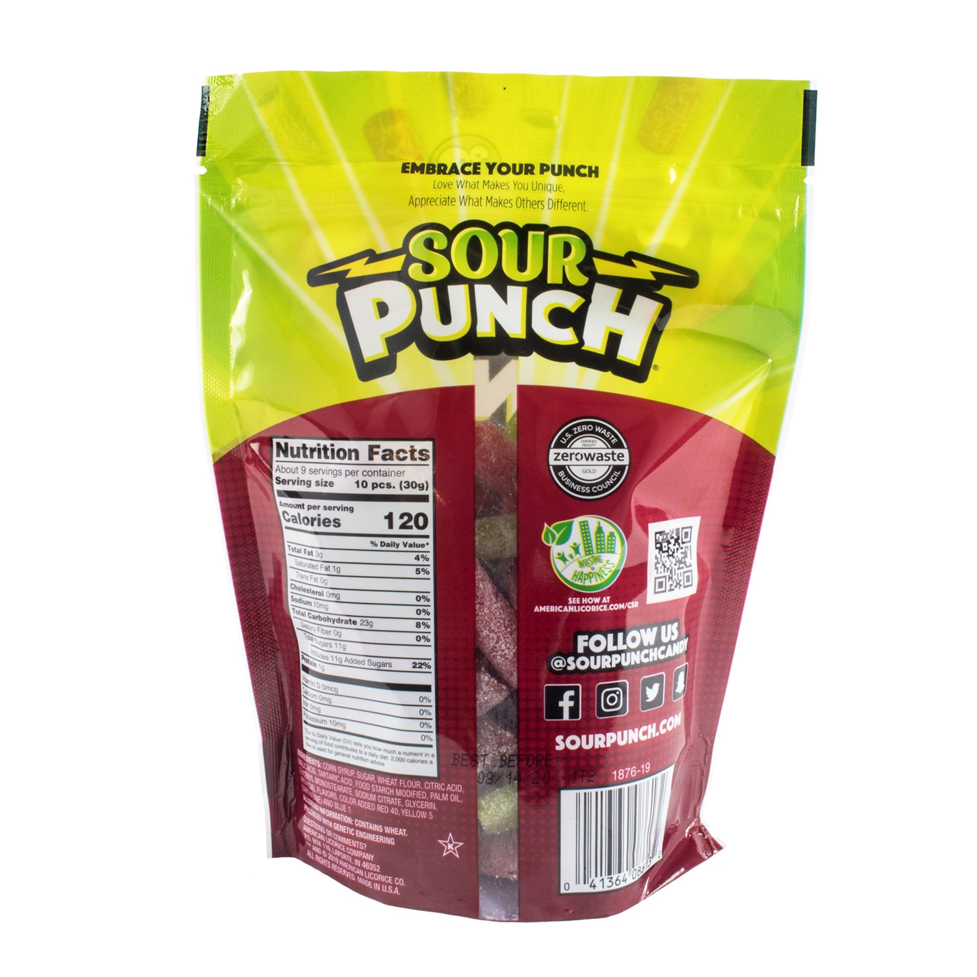 Sour Punch Bites Cherry, Lime, & Cola, 9oz