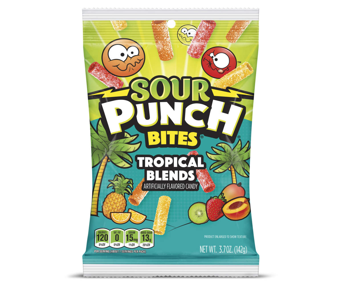 Sour Punch Bites Tropical Blends, 3.7oz