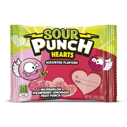 Sour Punch Valentine's Day Heart Pouch - 2.5oz
