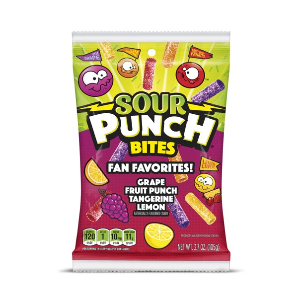 Sour Punch Bites Fan Favorites, 3.7oz