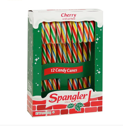 Spangler Cherry Flavored Candy Canes, 12ct, 5.3oz