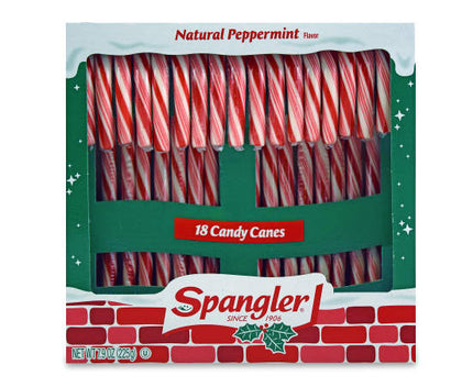 Spangler Peppermint Flavor Candy Canes, 18ct, 7.9oz