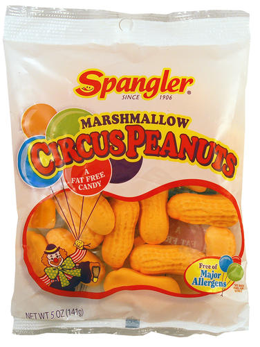 Spangler Marshmallow Circus Peanuts, 5 oz