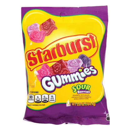 Starburst Gummies Sour Berries, 5.8oz