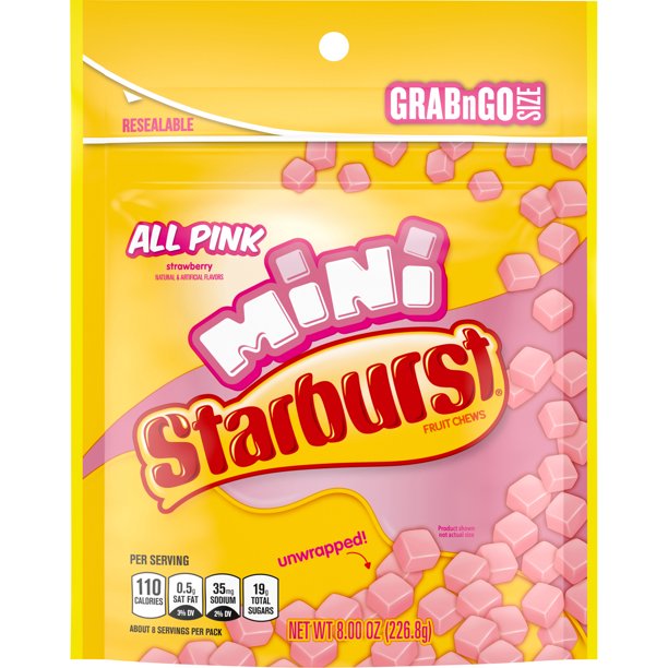 Starburst Minis All Pink Unwrapped, 8oz