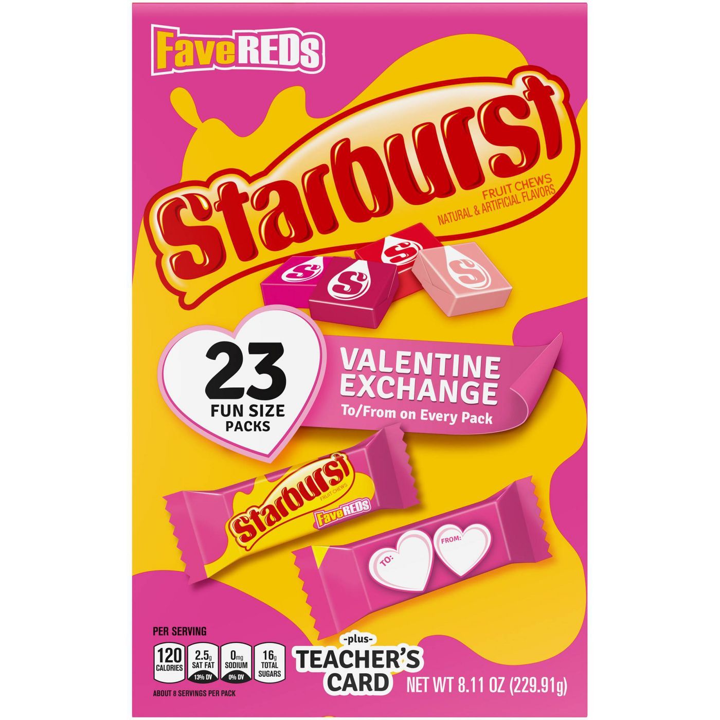 Starburst Valentine's FaveReds Exchange Kit, 8.11oz/23ct