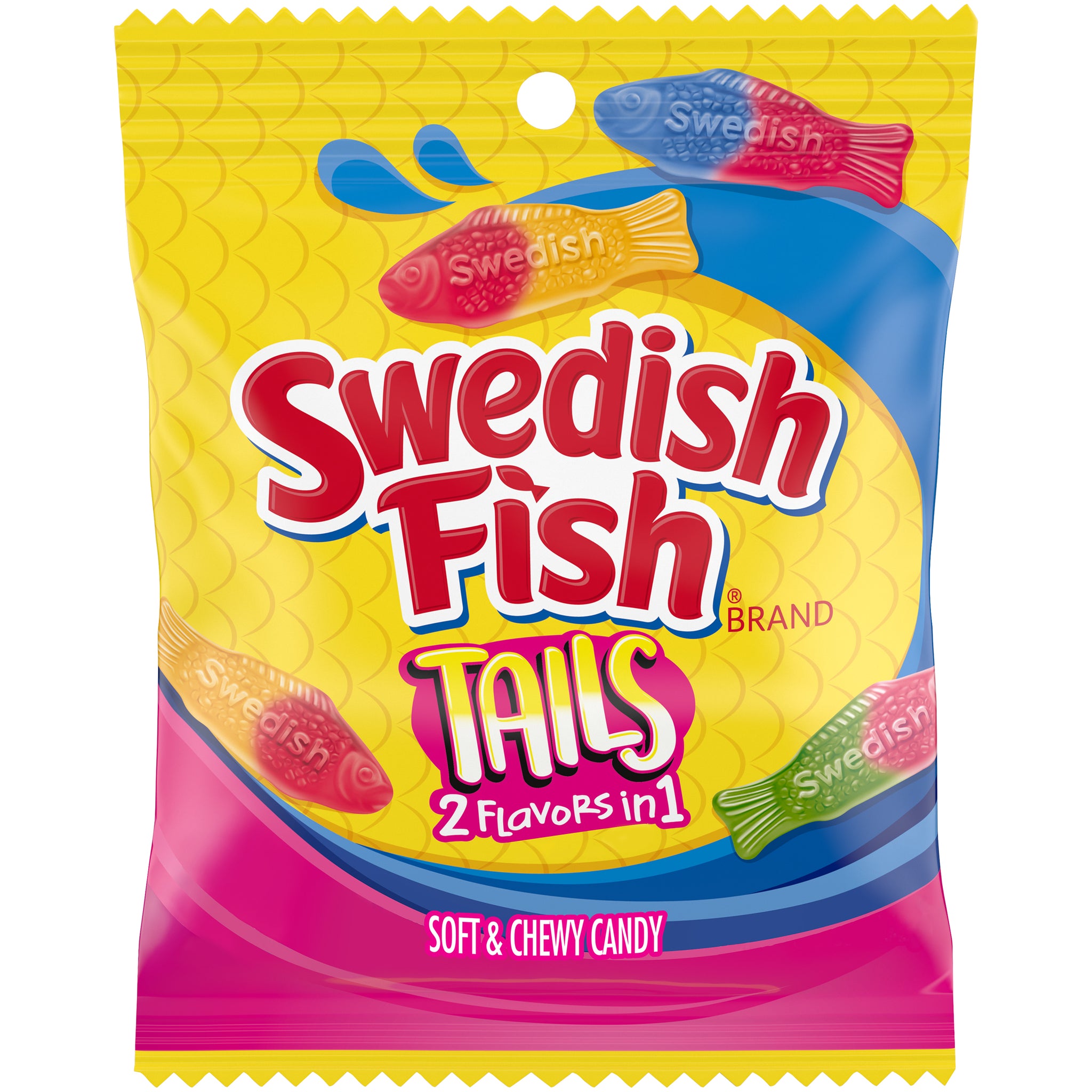 Swedish 2-in-1 Flavors Fish Tails, 3.6oz