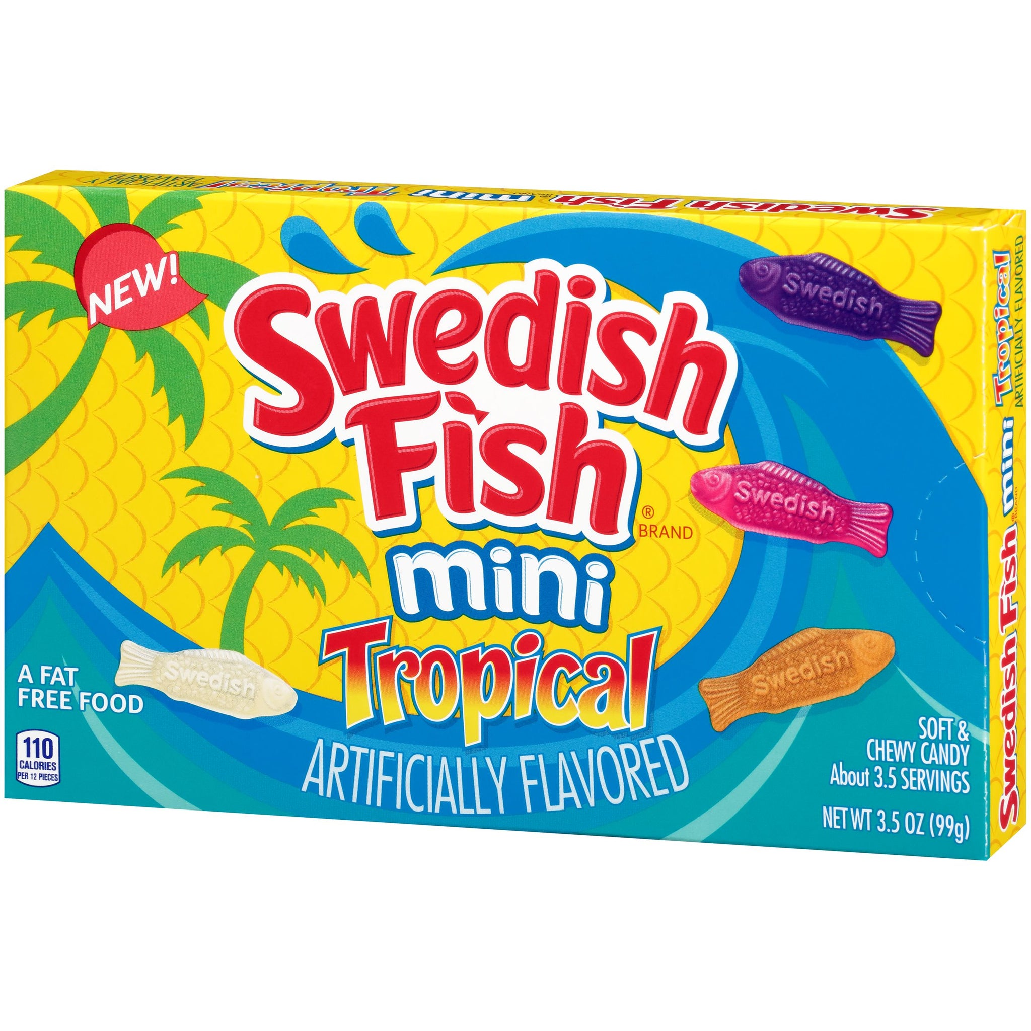 Swedish Fish Mini Tropical Chewy Candies, 3.5oz