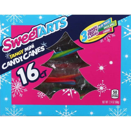 SweeTarts Mini Christmas Candy Canes, 2.4oz