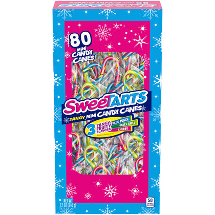 Sweetarts Mini Candy Canes, 80ct, 12oz