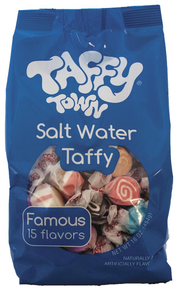 Taffy Town Salt Water Taffy Famous 15 Flavors, 16oz
