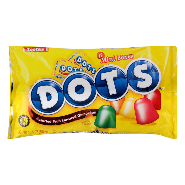 Tootsie Dots Gumdrops Mini Boxes, 17ct, 13.5oz