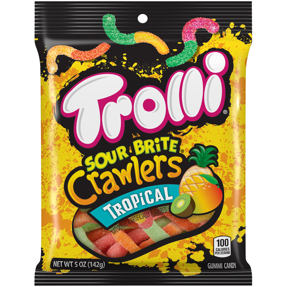 Trolli Sour Brite Crawlers, Tropical, 5oz