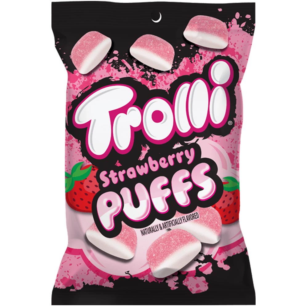 Trolli Strawberry Puffs Gummy Candy, 6.3oz Bag