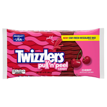 Twizzlers Pull-N-Peel Cherry Licorice Candy, 14oz