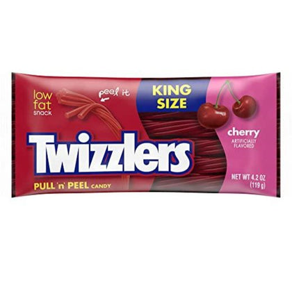Twizzlers Pull 'n' Peel Candy, Cherry, 4.2oz