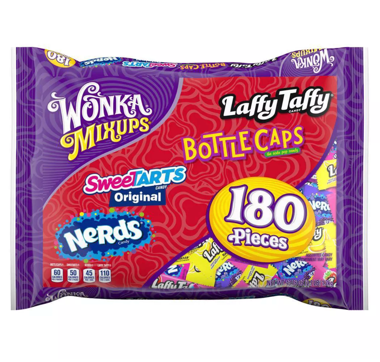 Wonka Mixups Halloween Candy Assortment, 180ct, 43.76oz