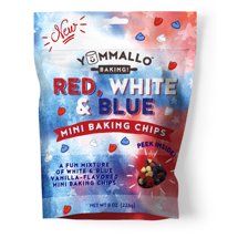 Yummallo Red, White & Blue Mini Baking Chips, 8oz