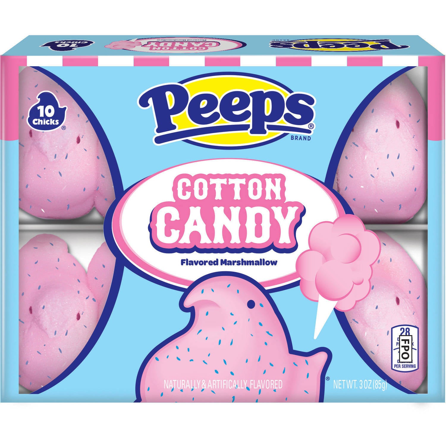 Peeps Cotton Candy Easter Candy, 3 Oz., 10 Count