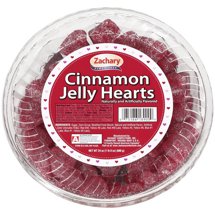 Zachary Valentine's Cinnamon Jelly Hearts, 24 Oz Tub