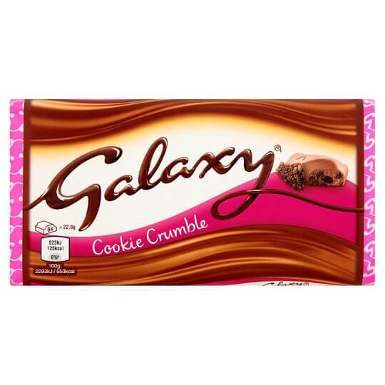 Galaxy Cookie Crumble Bar, 40g (Product of the United Kingdom)