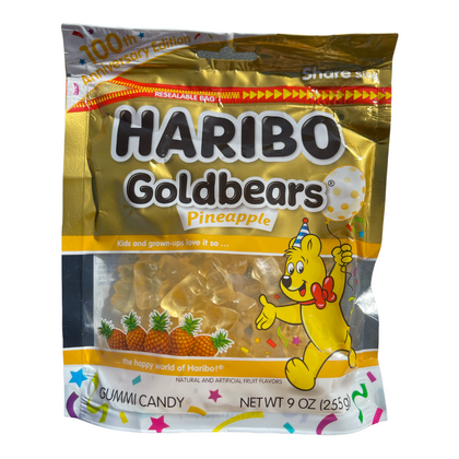 Haribo Goldbears All Pineapple Gummi Candy, 9oz