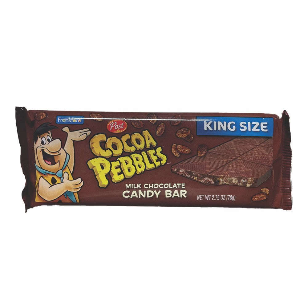 Frankford Cocoa Pebbles King Size Milk Chocolate Candy Bar, 2.75oz