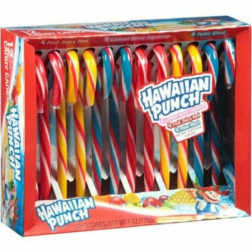 Hawaiian Punch Candy Canes, 5.3oz