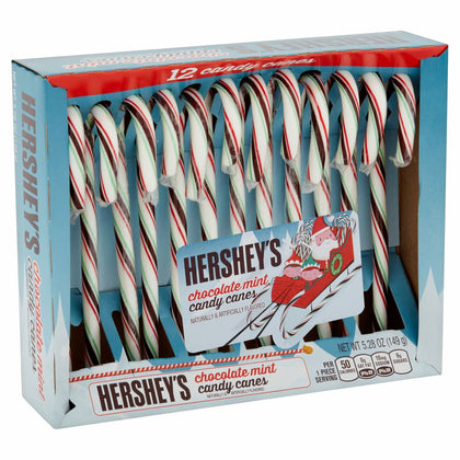 Hershey's, Holiday Mint Chocolate Candy Canes, 5.28 Oz