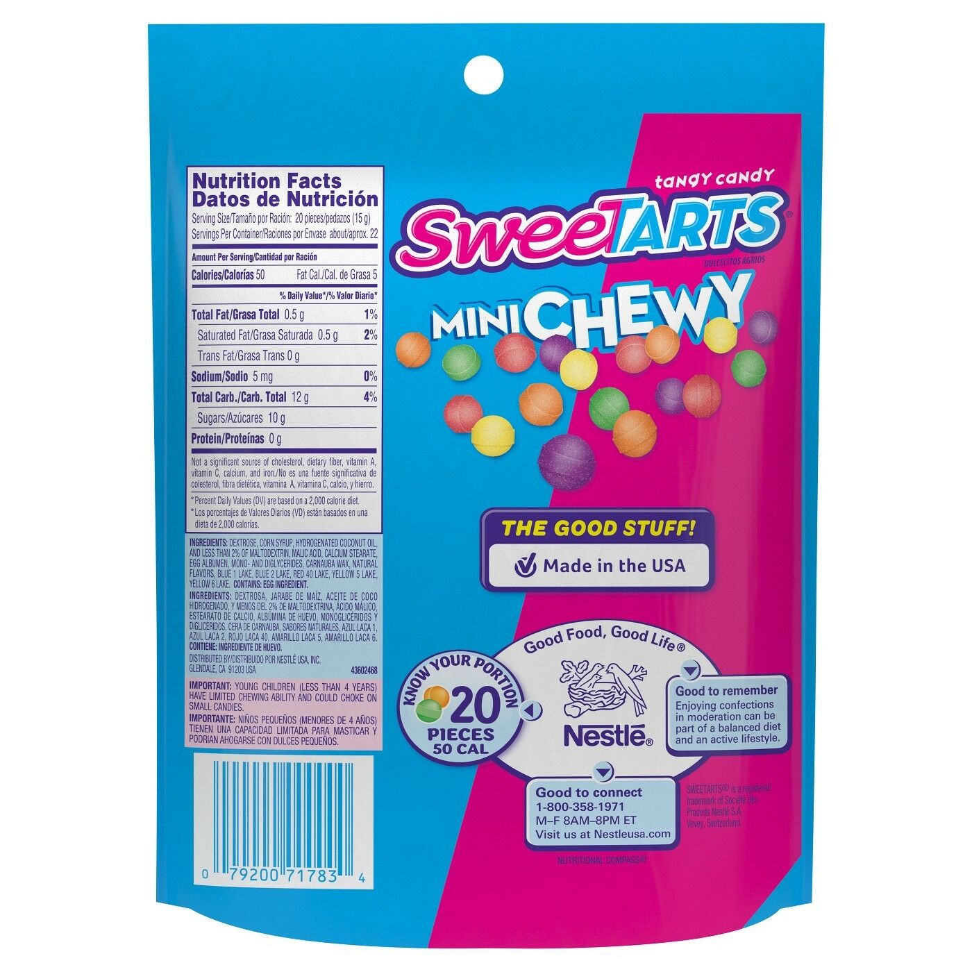 Sweetarts Mini Chewy, 12oz Bag