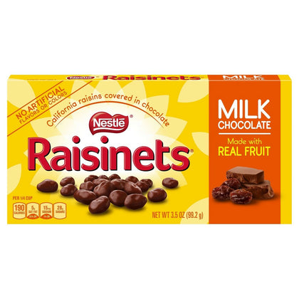 Raisinets California Raisins Covered in Milk Chocolate, 3.5oz Box