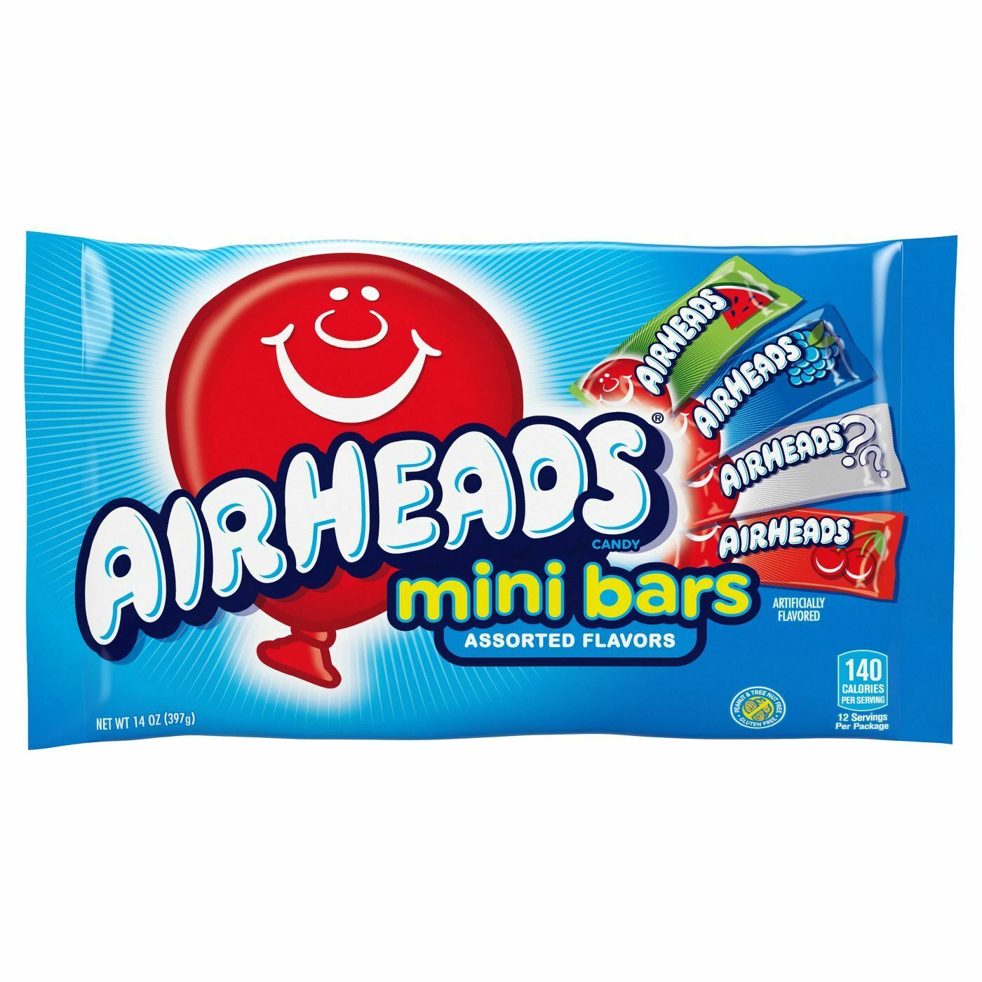 Airheads Mini Bars, Assorted Flavors, 12oz Bag