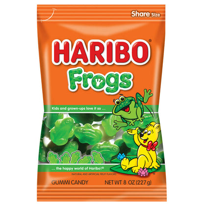 Haribo Frogs Gummi Candies, 8 Oz