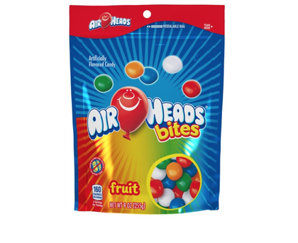 Airheads Bites Fruit Flavored Candy, 9oz