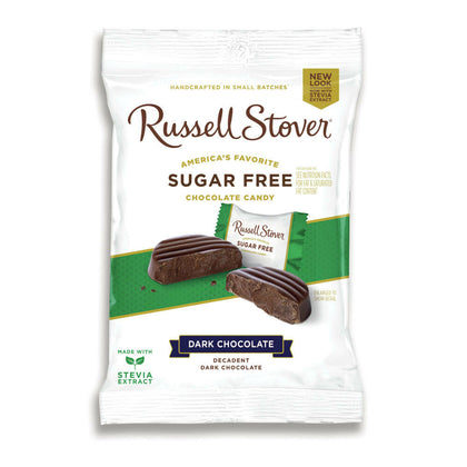 Russell Stover Sugar Free Dark Chocolate Medallions, 3 oz. Bag