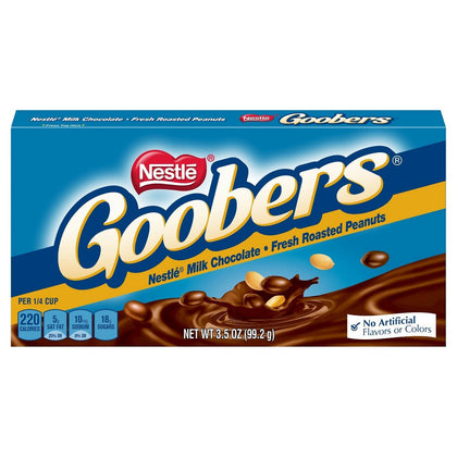 Nestle Goobers Milk Chocolate Covered Fresh Roasted Peanuts, 3.5oz Box
