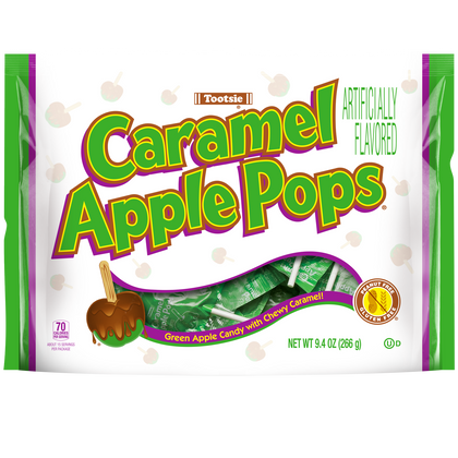 Tootsie Caramel Apple Pops, 9.4oz Bag
